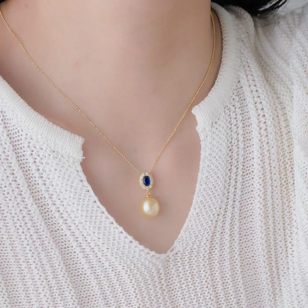 925 Silver Pendant and Earrings Set Base Mounts Findings Mounting  Jewelry Set Parts Fittings for 8-12mm Pearls