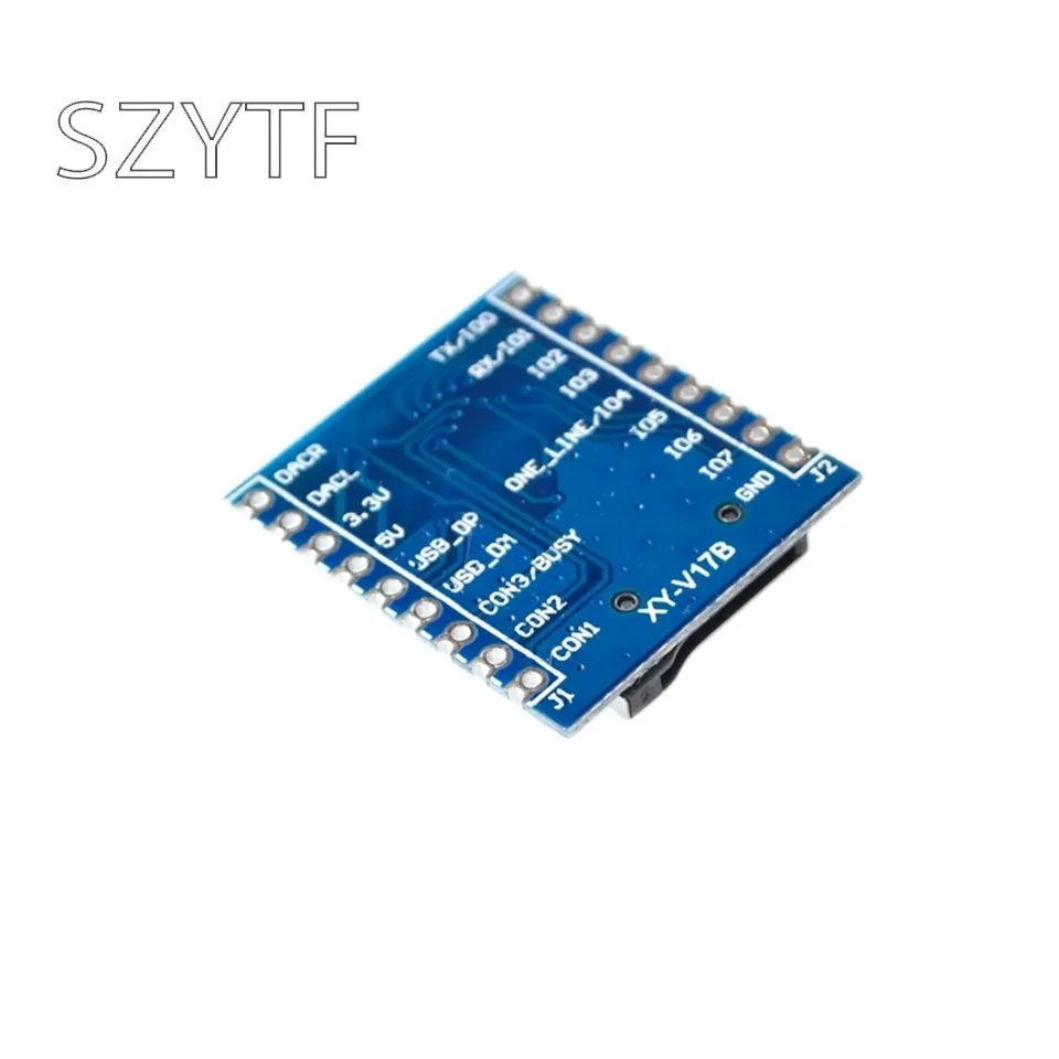 Serial port control voice module MCU IO control SD/TF card MP3 player board XY-V17B