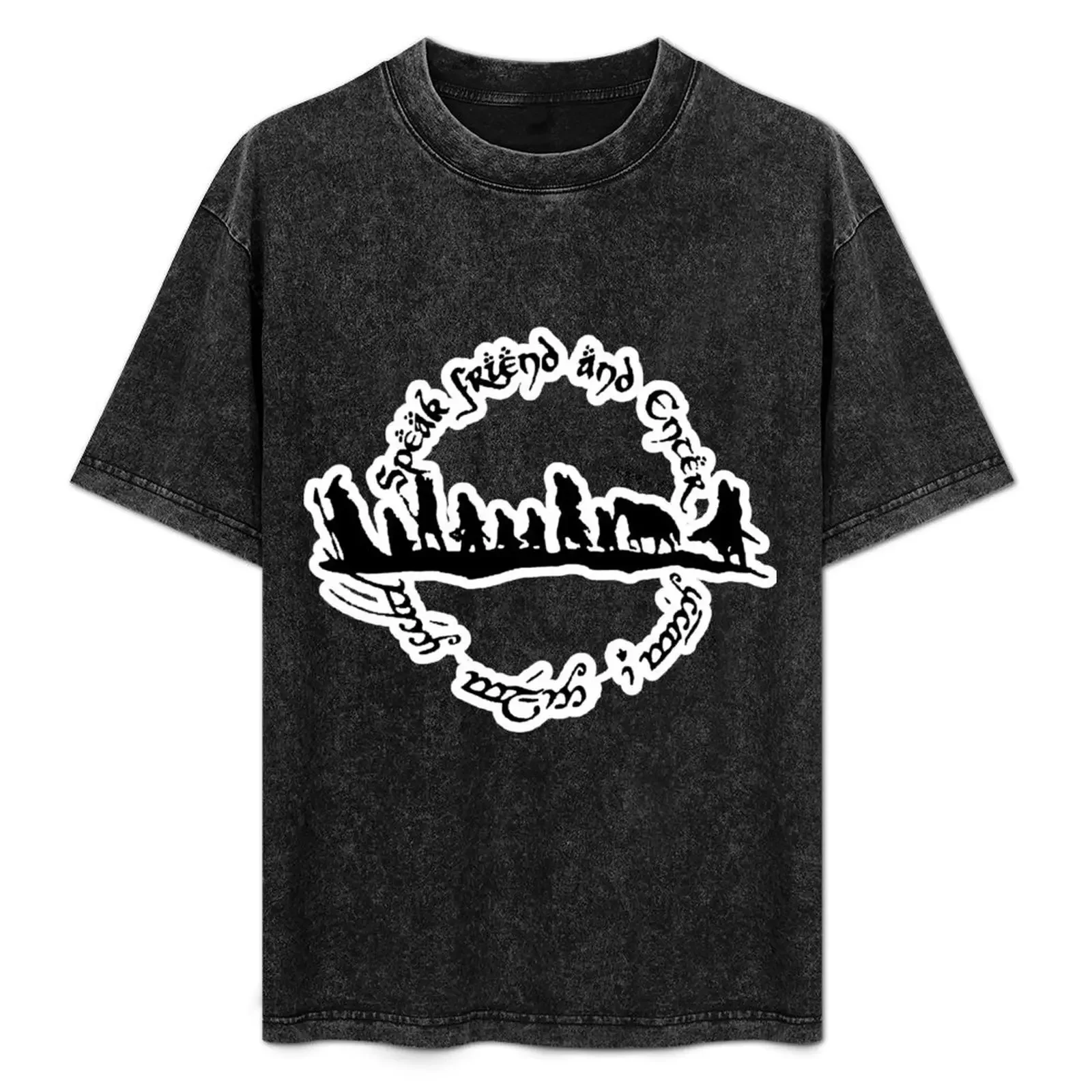 

Speak friend and enter T-Shirt t shirt man designer t shirts for man pack cotton T-Shirt