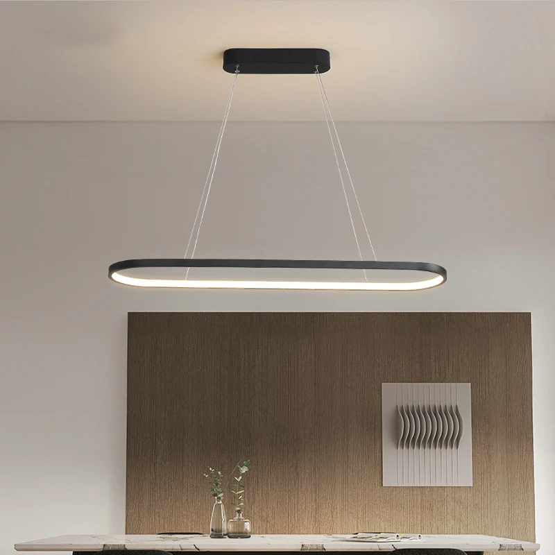 Modern LED Pendant Light Minimalism Line Lamp For Living Room Dining Room Bedroom Hanging Chandelier Home Decoration Lighting