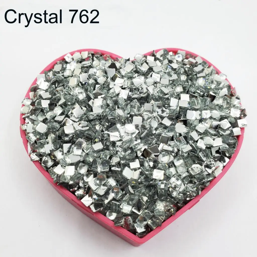 

2024 New Crystal Stone Square Drills For DIY Diamond Painting Cross Stitch Embroidery Rhinestones Colorful Mosaic Mosaic Stones