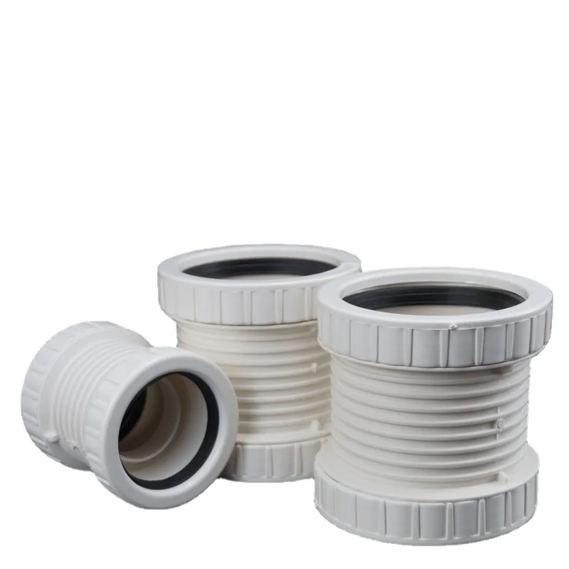 

Muffled PVC double-screw emergency repair section double-end loose joint of drainage sewage pipe fittings connector 75 110 160mm