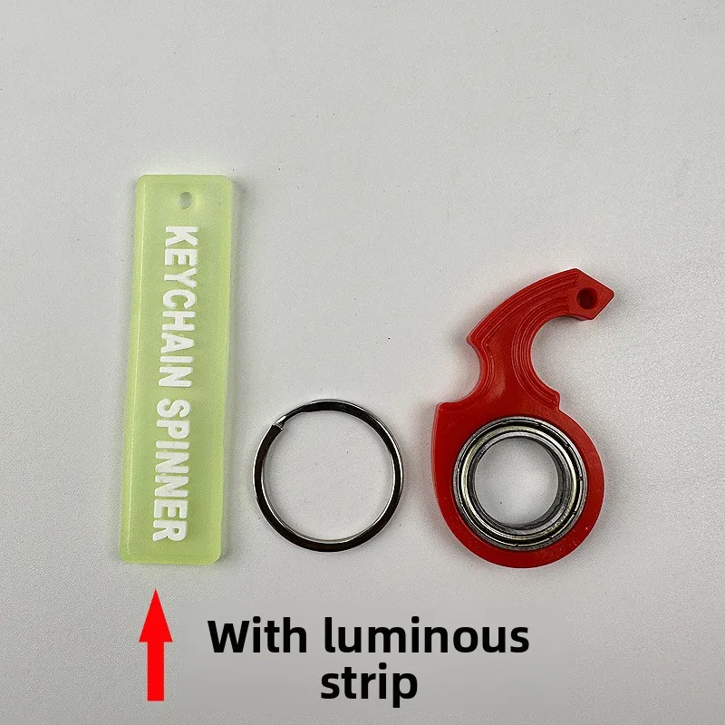 2nd Gen Finger-Tip Rotating Keychain Fidget Spinner Toy - Relieves Anxiety & Stress Fast