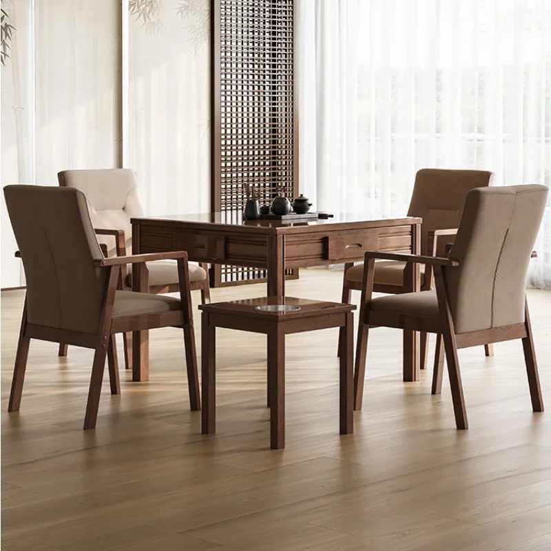 

Solid Wood Mahjong Machine Dining Table Dual-Use Plastic Products (Flower Pots)