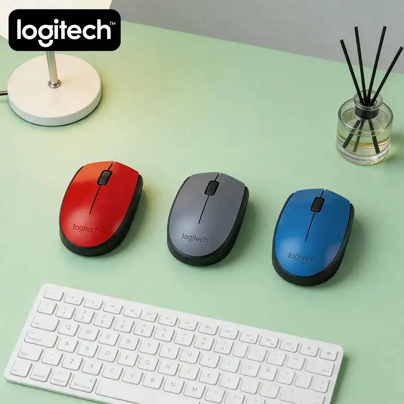 

High-Compatibility Logitech M170 Wireless Optical Mouse 2.4GHz 10m Range 1000DPI for Multi-OS Desktop Office Use