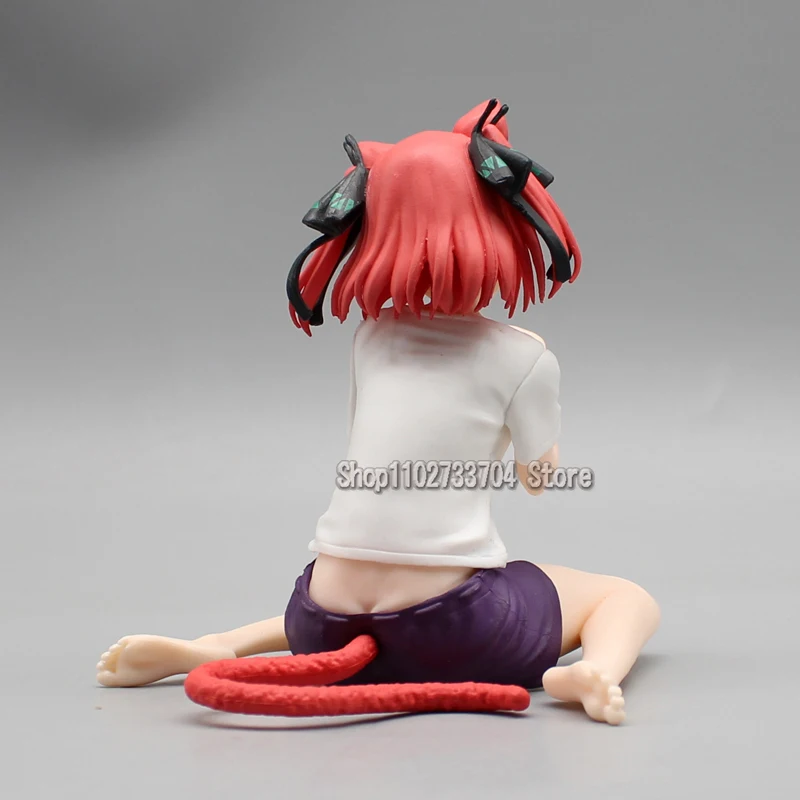 10 centimetri Anime La Quintessenza Quintuplets Figure GK Homewear Nakano Nino Action Figures Gatti Seduti PVC Collezione Modello Giocattoli