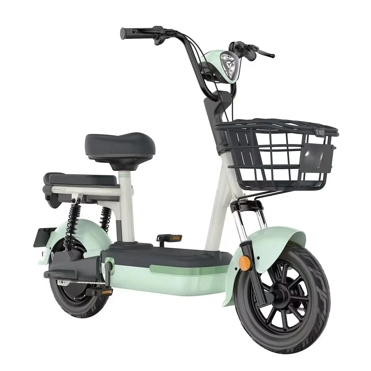 China Technology for Ai Ma Electric Bicycle 400W Brushless Motor Electronic Digital Smart 70KM Range High Carbon Steel Frame