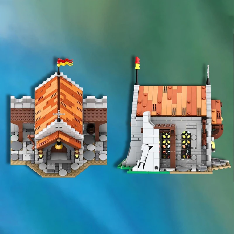 

957pcs MOC Deacon's Chapel Castle No 4 Building Blocks Hands-on ability up Christmas toy Gift Logical thinking up