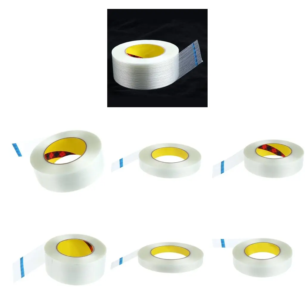 Filament Strapping Tape 55yds 5mm-50mm Width 0.4''-2'' Fiberglass Tape