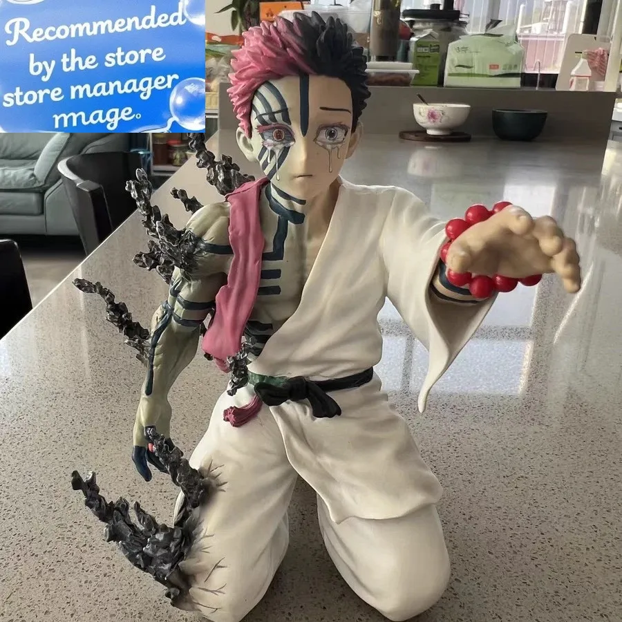 

Новая аниме-фигурка 13 см Demon Slayer Akaza Hakuji, модель куклы, экшн-фигурка, украшение из ПВХ, периферийное украшение для рабочего стола, декор, игрушка