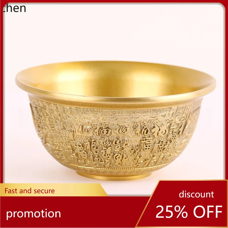 

Cz copper bowl - premium thickened copper bowl, home copperware ornament, copper tableware, metal