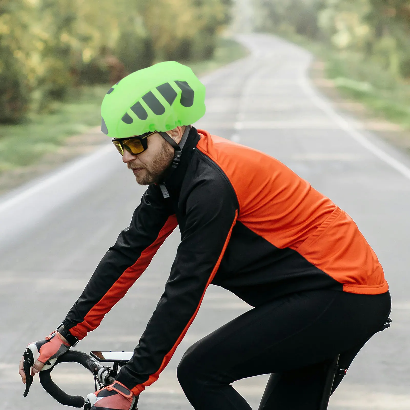 2Pcs Reflective Waterproof Bicycle Rain Cover Cycling Protection High Visibility Night Ride Safety Windproof