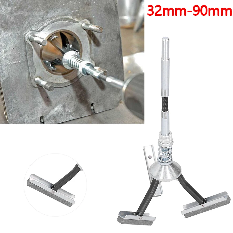 1Pc 32mm‑90mm Car Engine Cylinder Honing Tool Three-jaw Adjustable Brake Cylinder Burnisher Hone for Grinding Holes Friction