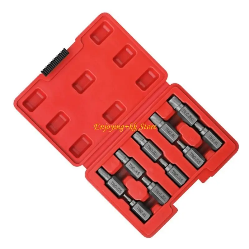 

Q1JB 10/25Pcs Damaged Screw Extractor Drill Bit Set Stripped Screw Extractor for Broken Bolt Extractor All-Purpose