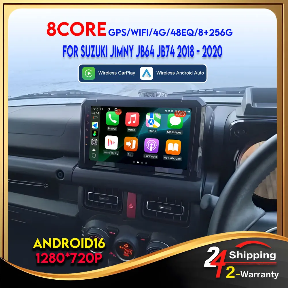 Car Radio For Suzuki Jimmy JB64 2018-2020 Carplay Wireless 8Core Wifi Gps Multimedia Automotive Car Play Subwoofer Autostereo