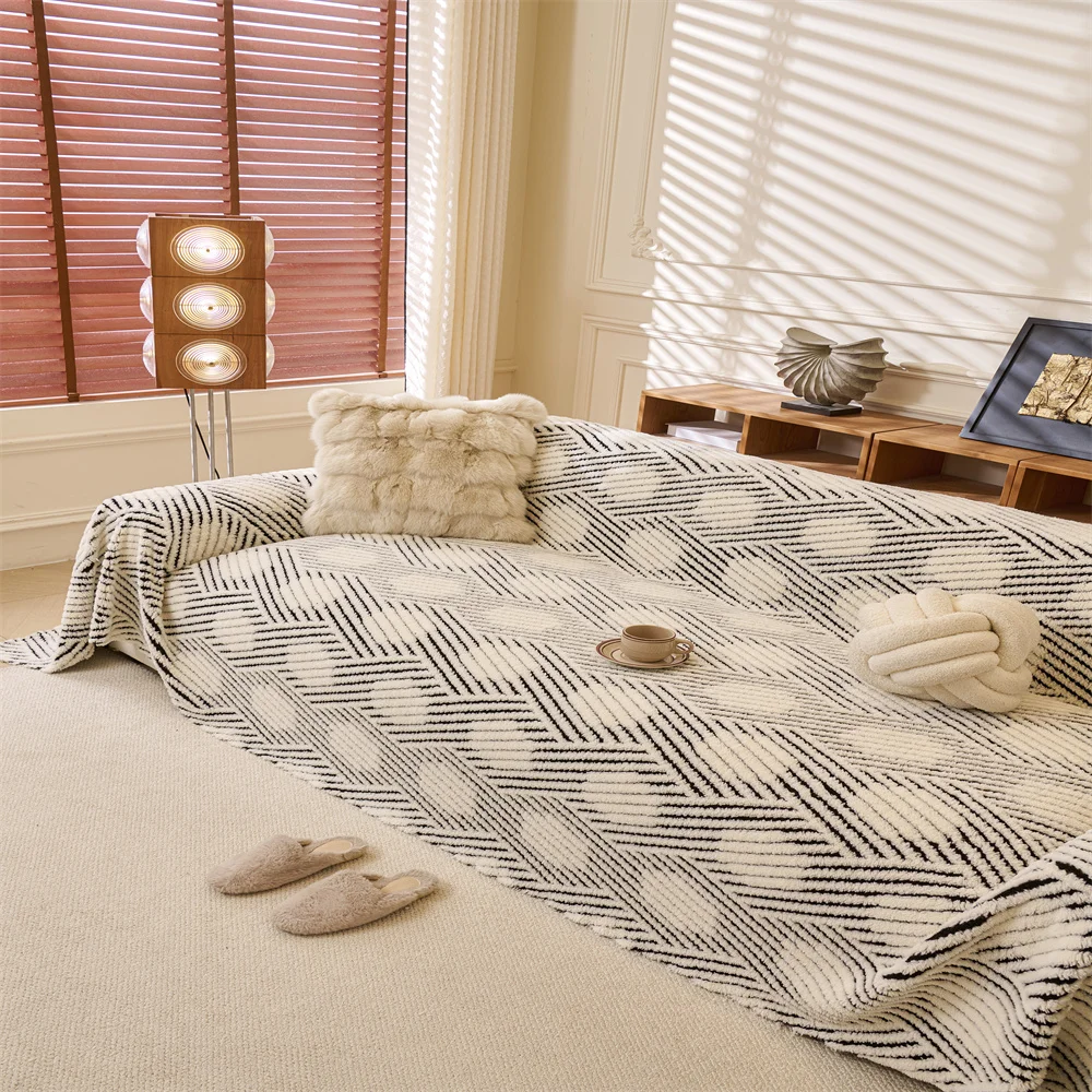 

Чехол для дивана в стиле ретро 2026: французский шик, легкая роскошь, универсальный, нескользящий, всесезонный, из высококачественной ткани, защита от кошек