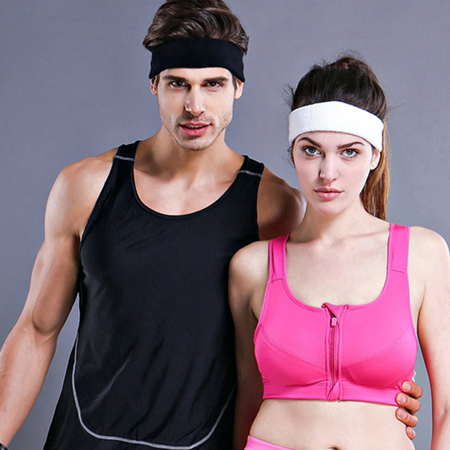 4pcs Outdoor Sports Headband Portable Fitness Hairbands Woman Hair Wrap Brace Elastic Cycling Yoga Running Exercising Sweatband