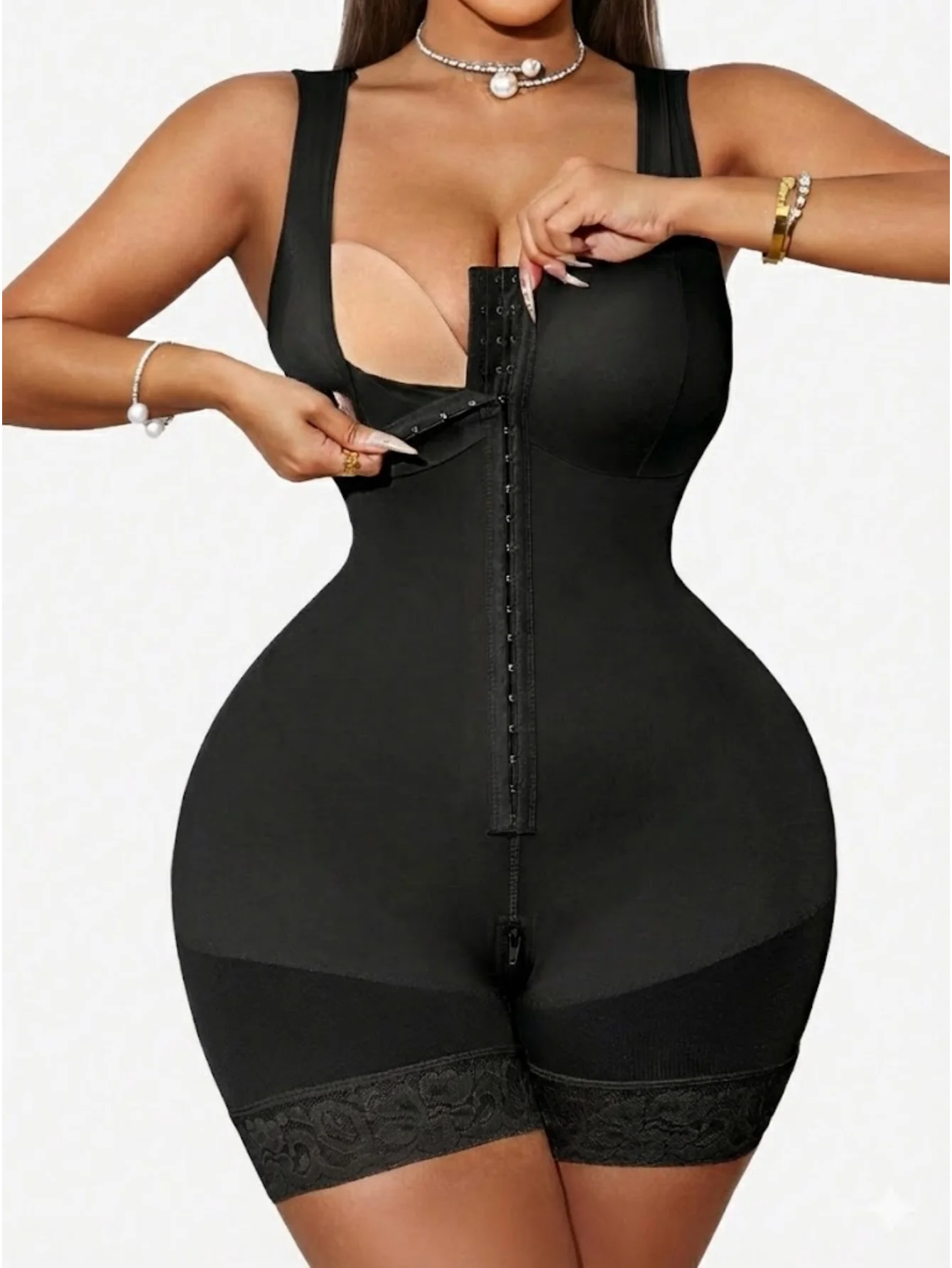 

Women's Seamless Full Body Shaper Tummy Control Bodysuit Butt Lifter Shapewear Smooth Underwear for Slimming Effect