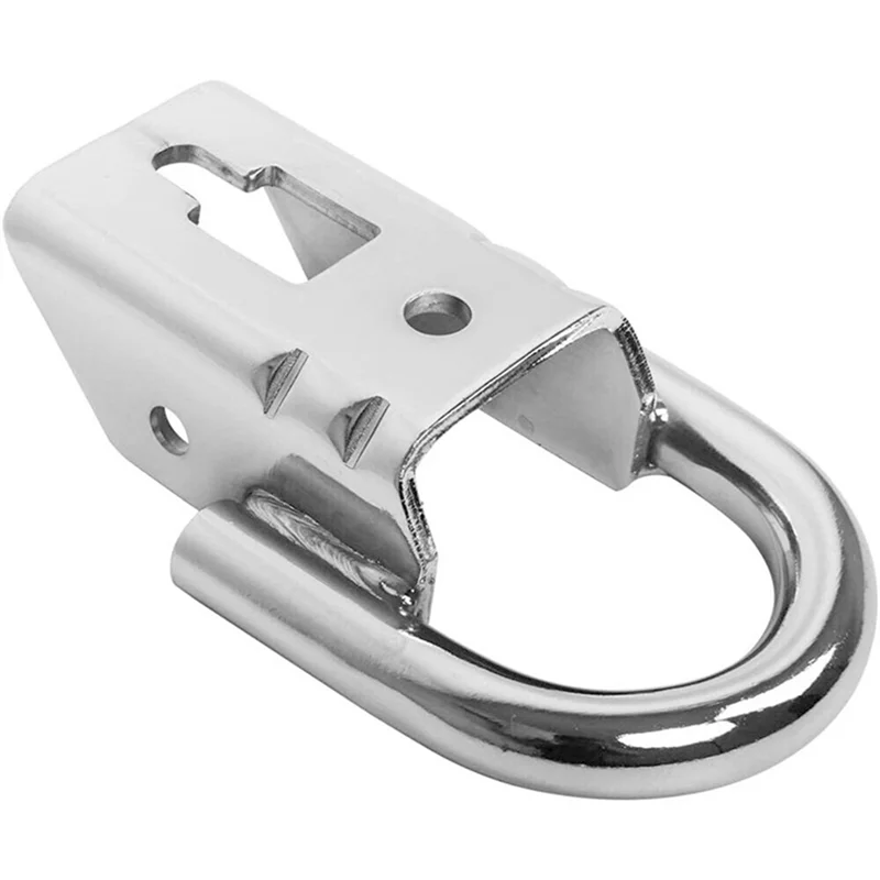 

ABHY-Front Bumper Tow Hooks Kit Silver Metal FL3Z-17A954-A FL3Z-17A954-C For Ford F150 F-150 Trucks 2009-2021