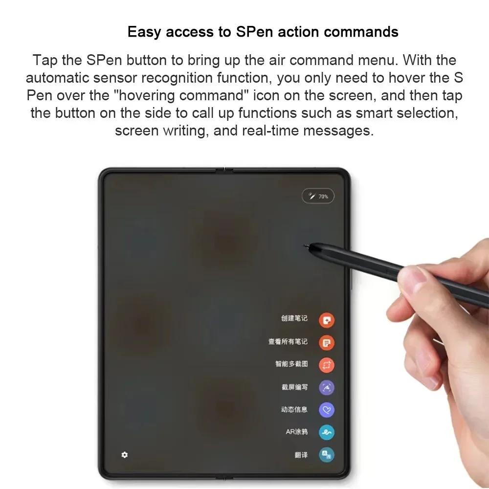 Stylus S Pen Screen Touch Pen For Samsung Galaxy Z Fold 4 Fold3 5G Fold3 Fold4  Hands Writing Pencil Without Bluetooth +Logo