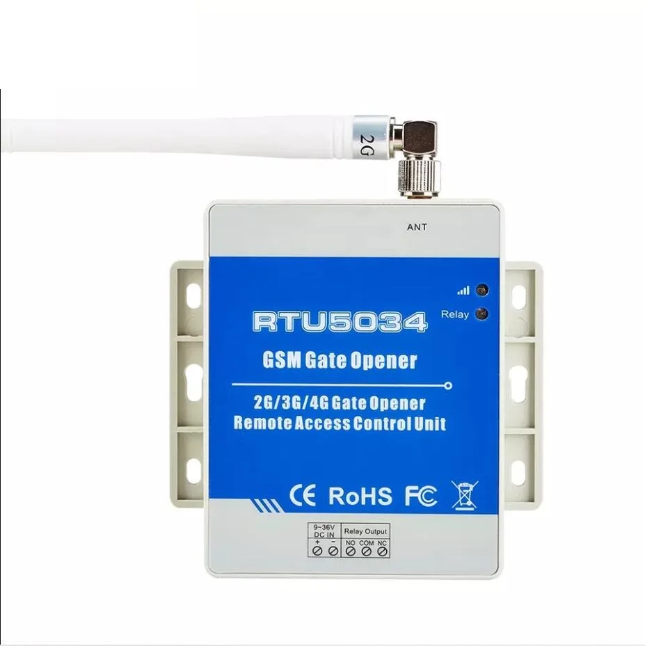 Door motor Smart GSM Gate Opener Access Relay Switch Controller by Free Call Home Alarm System RTU5034