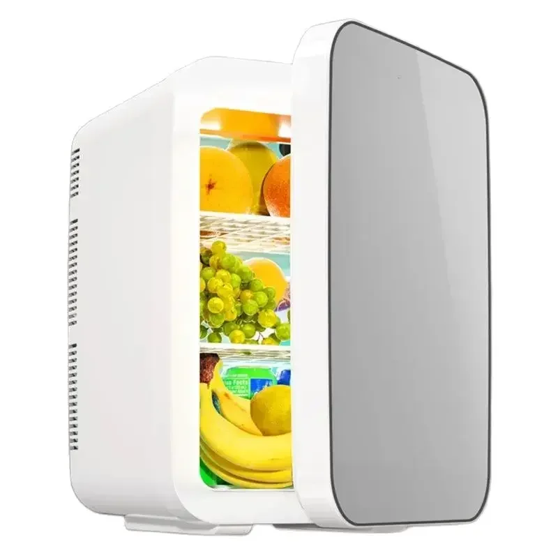 

%a 12L Electric Makeup Portable Car Refrigerator Mini Refrigerator Small Camping Fridge Cooler 12v/220V Cooling Freezer Home