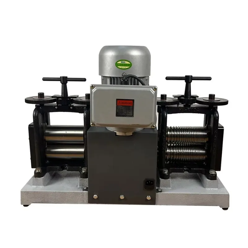 Double Head Electric Rolling Mill Jewelry Mill Gold and Silver Nugget Press Equipment Jewelry Making Tools