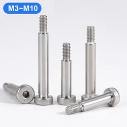304 A2 Stainless Steel M3 M4 M5 M6 M8 M10 Knurled Hexagonal Roller Bearing Profile Shoulder Screw Bolt