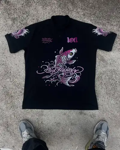Imagen 2 del producto Camisetas con estampado de tigre Vintage, Polo, ropa de calle de estilo gótico, camisetas Y2k de manga corta Harajuku, Polo para hombre, ropa