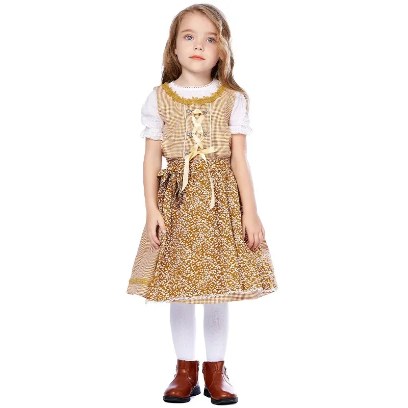 Duits bierkostuum Kids Beierse traditionele kleding Oktoberfest Outfit Jongens Meisjes Halloween Cosplay Uniform Kinderdag