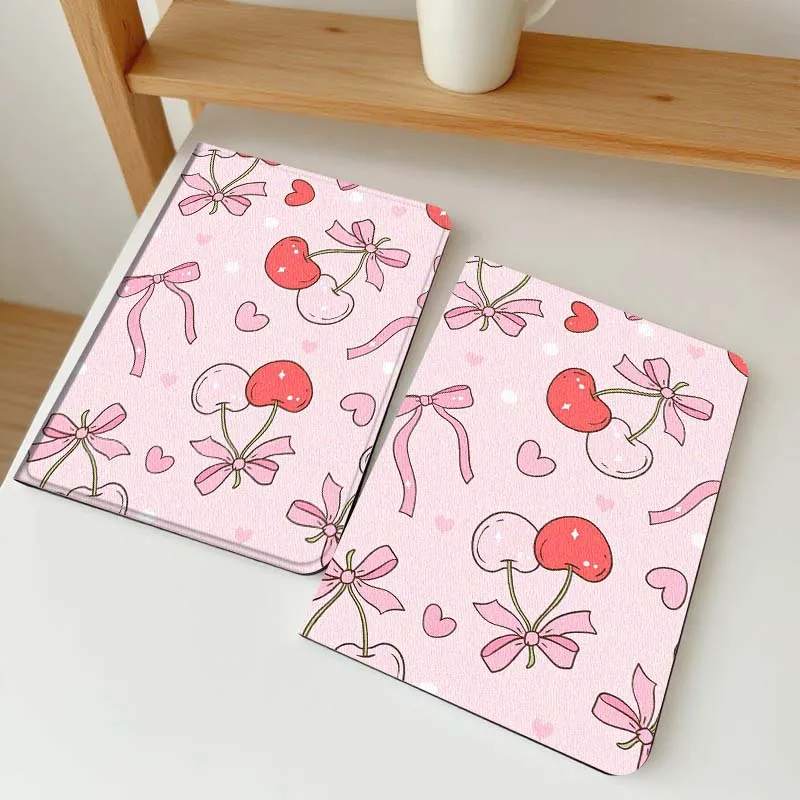

Cartoon Cherry Bow Heart For Vivo IQOO Pad2 Pad3 Pad5 Air SE Pro 12.1 12.3 13 11.5 11 inch Tablet Case