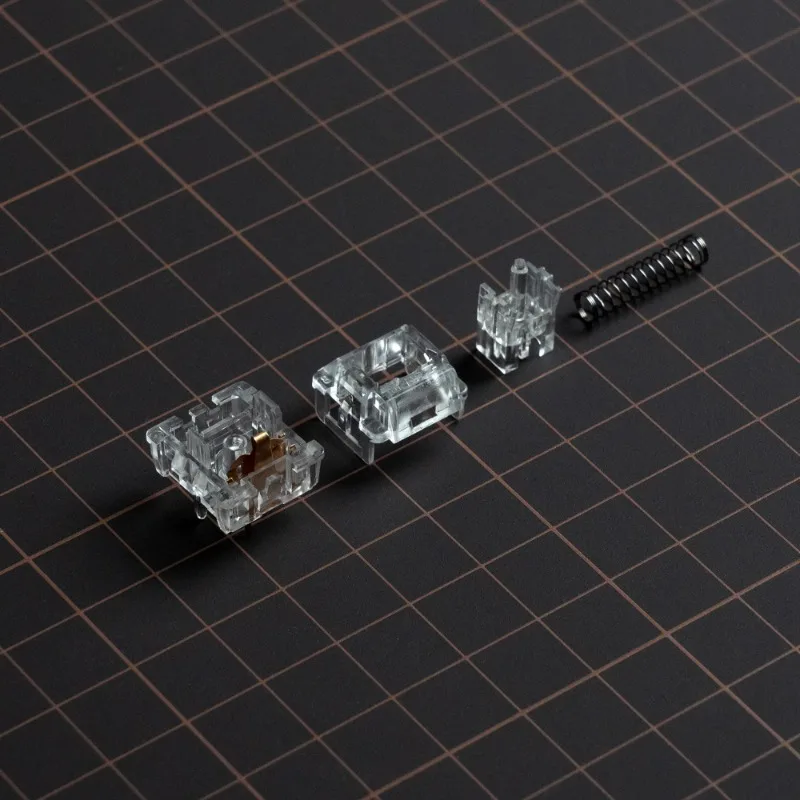 XVX Crystal Jade Switch Linear Transparent Switch Lubricated 45gf Original 5Pin Custom for Mechanical Keyboard Shaft Cherry MX