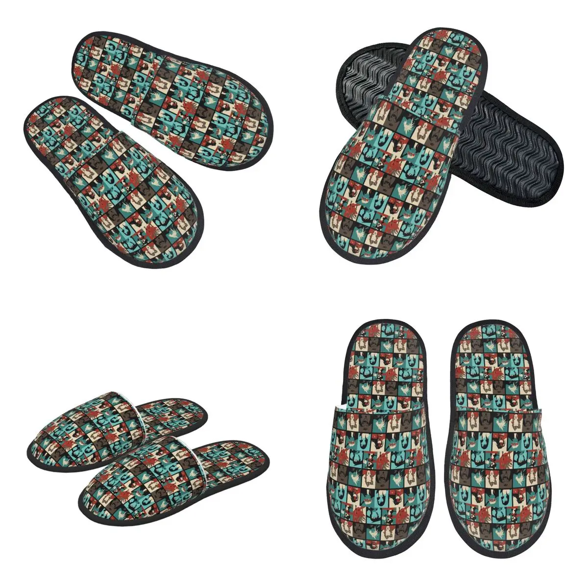Custom Fantasy Final Seven Slippers Memory Foam Warm Soft Women House Slipper Indoor Fluffy Shoes