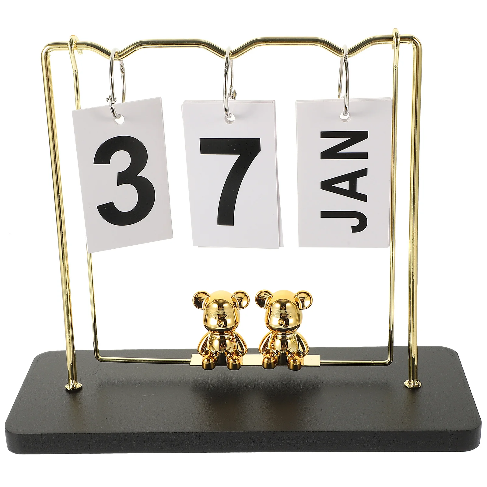 

Reusable Desk Calendar Wooden Perpetual Flip Table Calendar Office Home Decor Desktop Decoration Desktop Decoration