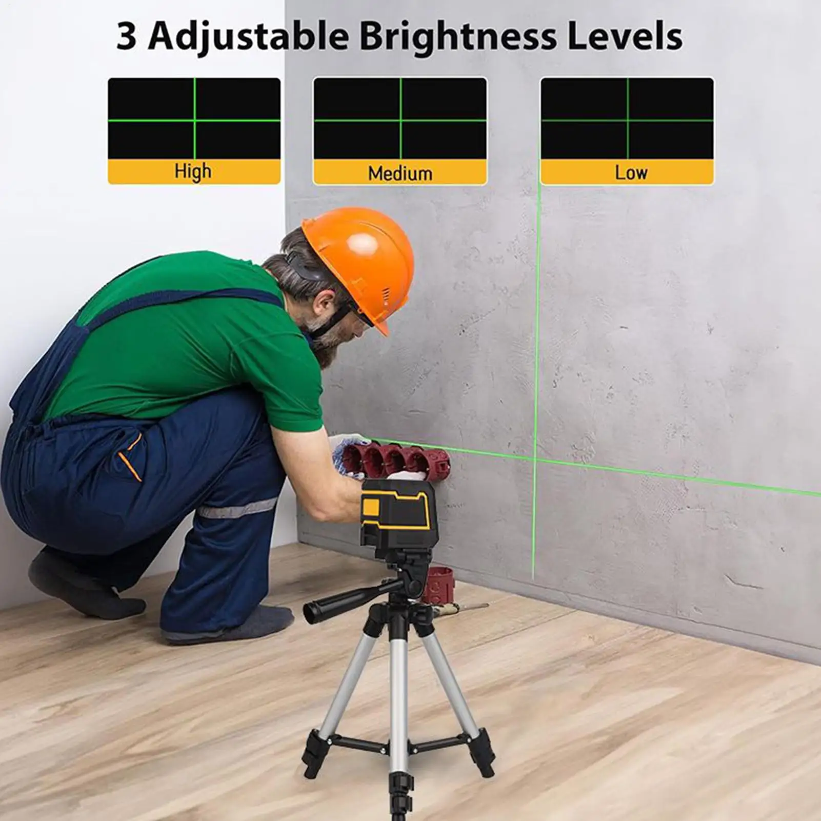 

Indoor Cross Line Level Precision Indoor Cross Line Level With Stand Alignment Leveler Gadget For Cabinet Window Wall Mounting