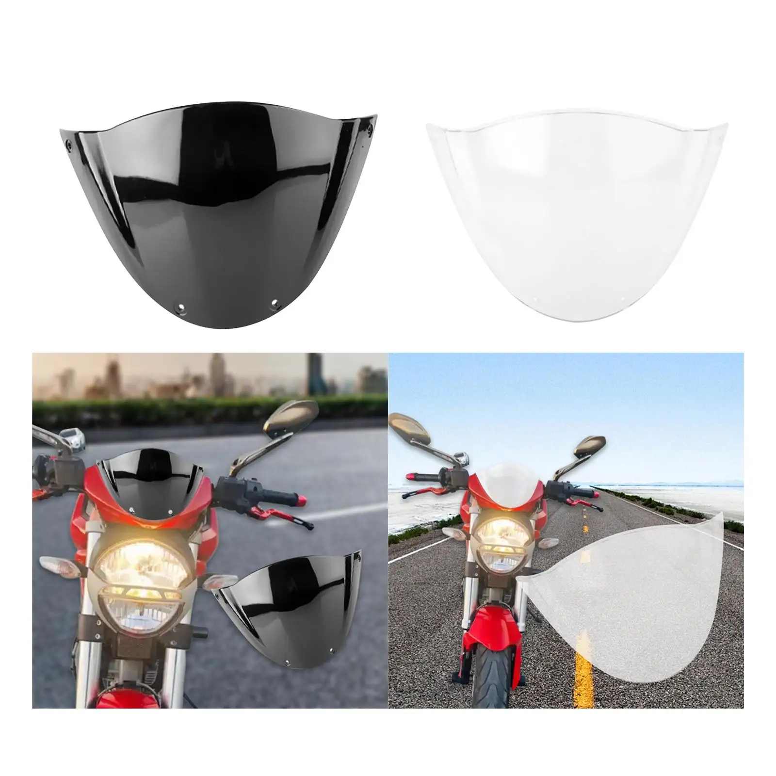 

Motorcycle Windshield Sturdy Wind Deflector for Ducati Monster 796 696