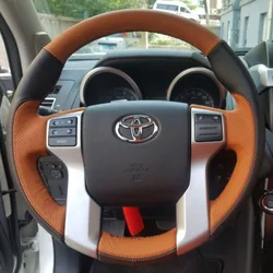 Handstitched Non-slip Car Steering Wheel Cover Suitable for Toyota Tundra Tacoma 4Runner 2014-2019 Land Cruiser Prado 2010-2017