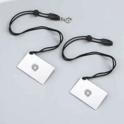 

2pcs Signal For Camping Survival Emergency Outdoor Hiking Multifunctional Signaling Mirror With Lanyard Durable Reflective