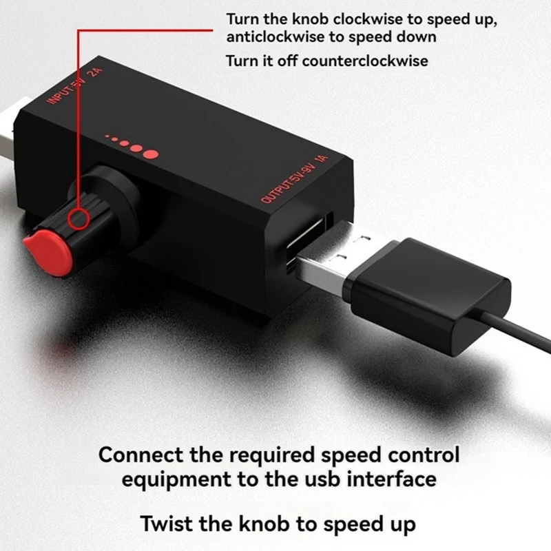 Contrôleur de vitesse de ventilateur à induction avec protection de commutateur, interface USB, refroidissement de téléphone portable, ordinateur portable, 5W, 5V