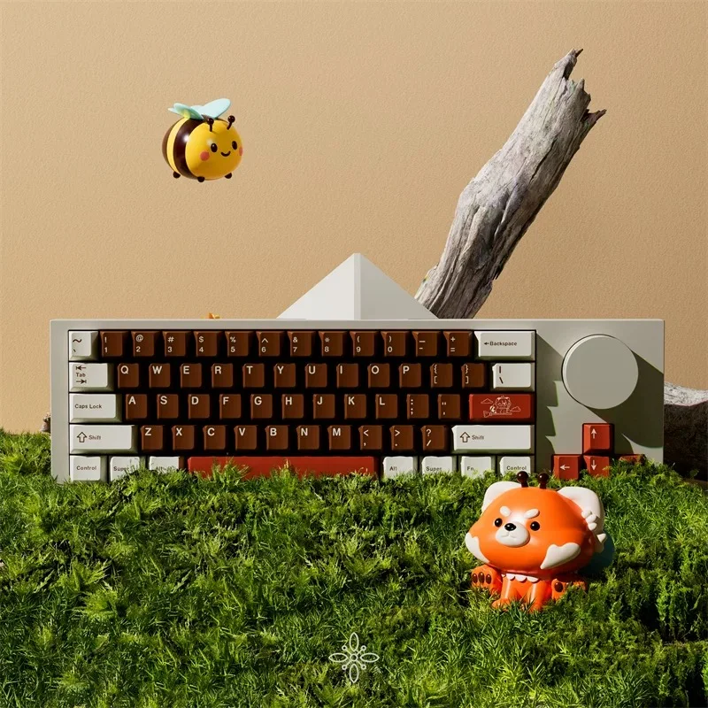 Keycap Bahan PBT Sublimasi Keycap Asli Pancoon Red Panda Original