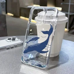 Shark Painted Case For Samsung Galaxy S25 Funda A56 5G A16 A15 A55 A54 A53 A36 A35 A34 A26 S24 Ultra S23 FE S22 Plus Soft Cover