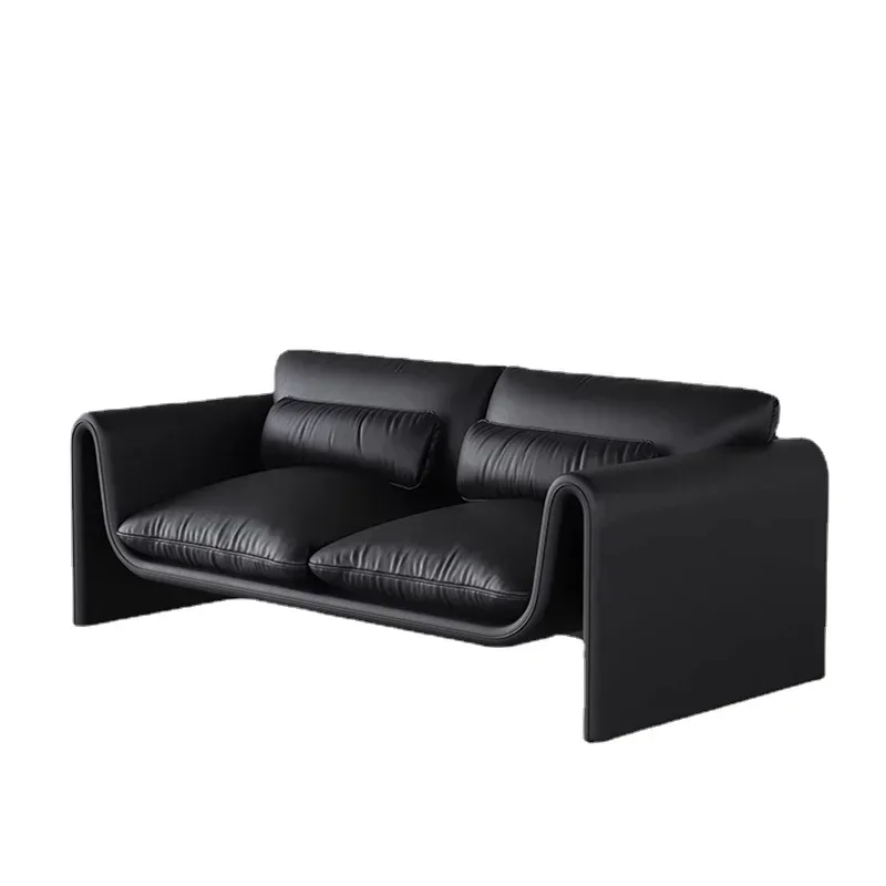 

Design black living room sofa, luxurious home bedroom, modern sofa, office lounge sofa