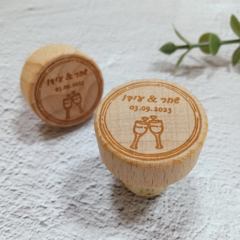 

Custom 10/50/100pcs Wine Cork Stoppers Thank You Favors for Guest Wedding Party Gifts Kitchen Bar Accessories Wedding Decor