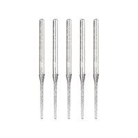 5pcs 0.8/1/1.2/1.5/1.8/2/2.5mm Diamonds Coated Drill Bits For Glass Jewelry Glass Drill Bit Power Tools Accessories