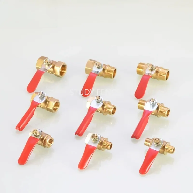 4PCS 1 Points/2 Points/3 Points Ball Valve Direct Valve Metal Ball Valve Pipeline Ball Valves Household Hardware Accessories