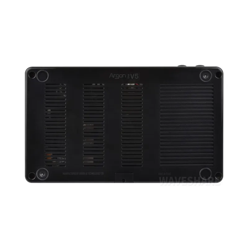 Casing ARGON ONE V5 untuk Raspberry Pi 5, Slot PCIe M.2 NVMe Ganda, Casing Aloi Aluminium, Kipas Pendingin Bawaan