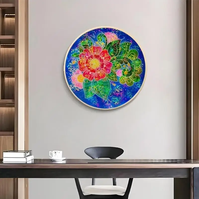 قالب دائري فريد من نوعه لتزيين المنزل، قالب من السيليكون المرن لأداة صياغة ديكور المنزل الأنيقة على شكل زهرة