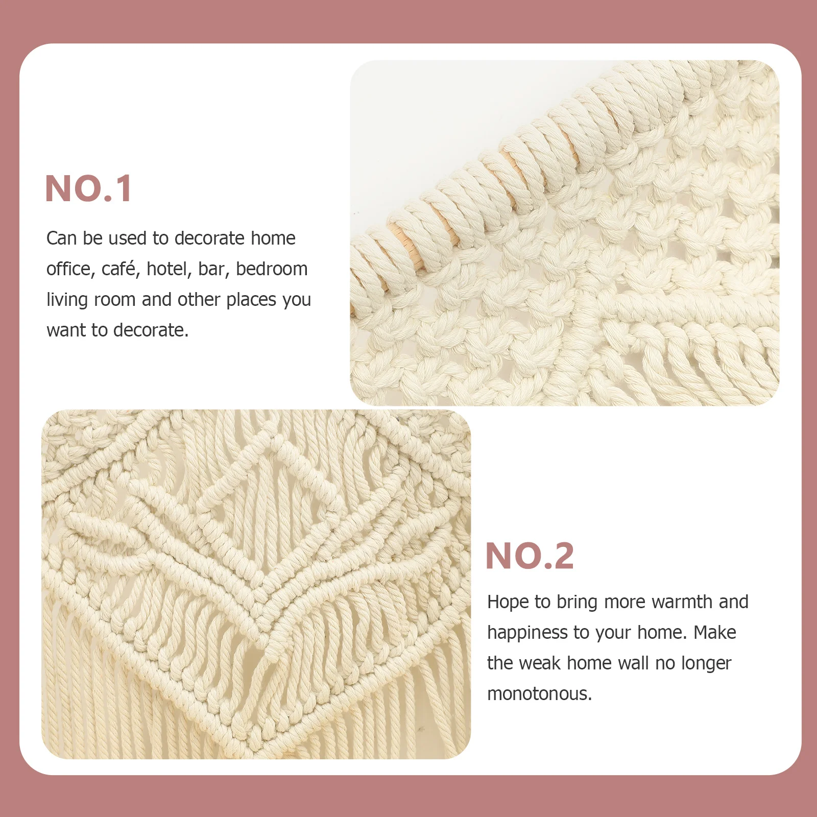 

Macrame Wall Hanging Shelf Nordic Style Cotton Rope Woven Storage Rack For Bonsai Plant Shelves Home Decor Hanging Shelf