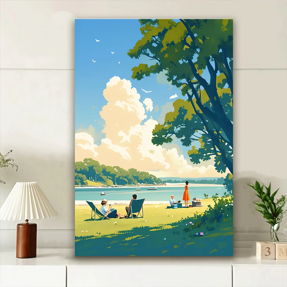 قطعة واحدة، لوحات فنية عصرية ممتعة، لوحات تزيين مطبوعة على القماش، هدايا عيد الفصح، الملصقات، ديكور المنزل، Arti الحديثة غير المؤطرة