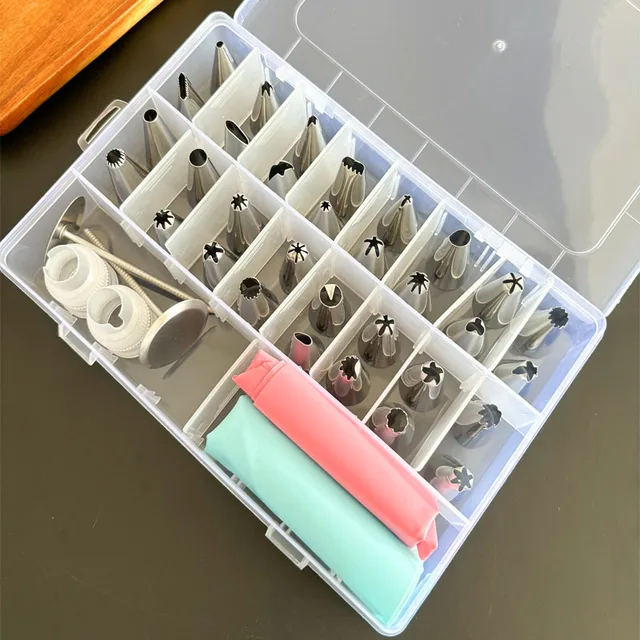 Dysza do dekoracji ze stali nierdzewnej w pudełku Dysza do wyciskania ciastek fasolowych Nowicjusz Diy Narzędzie do dekoracji ciast kremowych